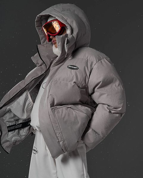 ПУХОВИК “THE NORTH” | СЕРЫЙ