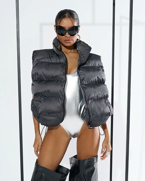 ЖИЛЕТКА “OVERSIZE VEST” MNKN | ГРАФИТ